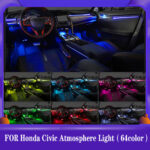 DIQ AMBIENT HONDA CIVIC Χ mod. 2016-2021 (Digital iQ Ambient Light for Honda Civic mod. 2016-2021 with 21 Lights) - Image 2