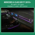 DIQ AMBIENT 8176 A4D - BENZ A (W177) mod. 2019-2024 (Digital iQ Ambient Light for MERCEDES A W177 mod. 2019-2024 with 36 Lights) - Image 2