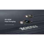 REMAX RC-C069 C-C Type-C to Type-C 100W Fast Charging Cable with Display - Image 3