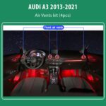 DIQ AIRVENT AUDI A3 (8V-3) mod. 2013-2021 (Digital iQ Turbine Air Vent Ambient Light Kit for AUDI A3 8V mod. 2013-2021) - Image 2