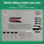 DIQ AMBIENT TOYOTA COROLLA CROSS (XD10) mod. 2020> (Digital iQ Ambient Light for TOYOTA COROLLA CROSS mod. 2020> with 20 Lights)