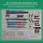 DIQ AMBIENT HONDA CIVIC X FULL mod. 2016-2021 (Digital iQ Ambient Dynamic Light for Honda Civic mod. 2016-2021 with 23 Lights - FULLKIT)