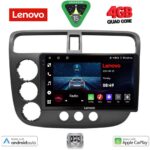 LENOVO LVE 8187_CPAA (9inc) MULTIMEDIA TABLET for HONDA CIVIC 4D mod. 2001-2006