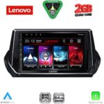LENOVO LVD 2509_CPA (9inc) MULTIMEDIA TABLET for PEUGEOT 208 - 2008 mod. 2021-2026