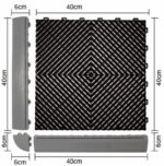 DIGITAL IQ PLASTIC FLOOR TILES (BLACK) - Image 14