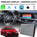 DIGITAL IQ AR 749F CPA (INTERFACE WIRELESS CARPLAY / ANDROID AUTO BOX for ALFA ROMEO GIULIA - STELVIO mod. 2015-2026 with 2 CAMERAS)