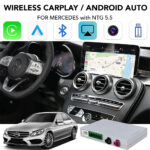 DIGITAL IQ BZ 504F CPAA (WIRELESS CARPLAY / ANDROID AUTO BOX for MERCEDES mod. 2017-2021 with NTG 5.5 with 10.25" screen - with 2 CAMERAS)