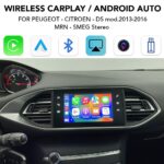 DIGITAL IQ PG 256 CPA (WIRELESS CARPLAY / ANDROID AUTO BOX with 2 CAMERA IN for  PEUGEOT - CITROEN - DS mod. 2013-2017)