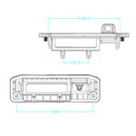 DIGITAL IQ CAMERA MERC_11 (AHD-NTSC) HANDLE CAMERA MERCEDES GLK mod. 2011-2017 - Image 2