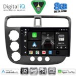 DIGITAL IQ BXK 20187_CPAA (9inc) MULTIMEDIA TABLET for HONDA CIVIC 4D mod. 2001-2006