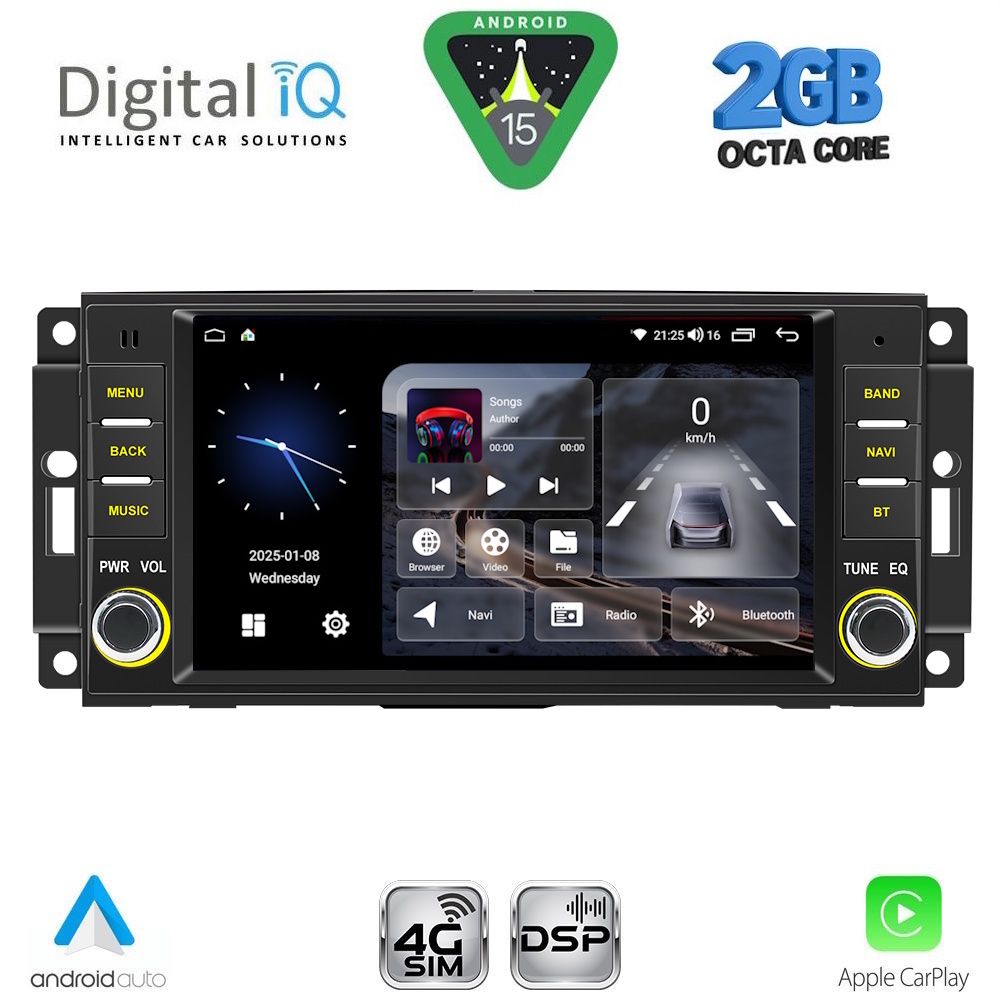 BLF324-15 DIGITAL IQ BLF 324_CPA (7” DECK) MULTIMEDIA SYSTEM for JEEP ALL mod. 2005-2018 - Image 1
