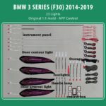 DIQ AMBIENT BMW S.3 FULL (F30) (Digital iQ Ambient Light for BMW Series 3 (F30) mod. 2011-2018 with 23 Lights)