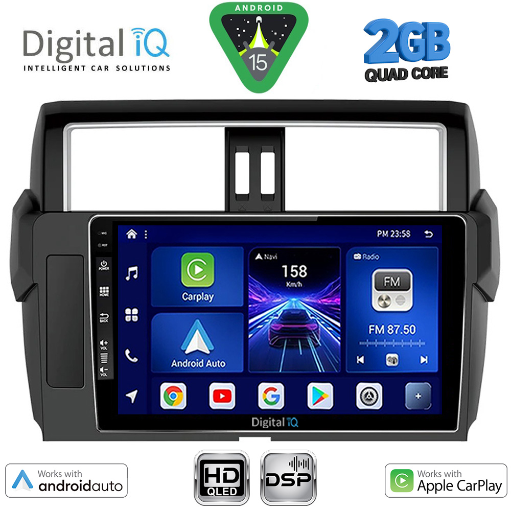 BXC3777ΒL_15 DIGITAL IQ BXC 3777_CPAA (10inc) MULTIMEDIA TABLET for TOYOTA PRADO mod. 2014-2017 - Image 1