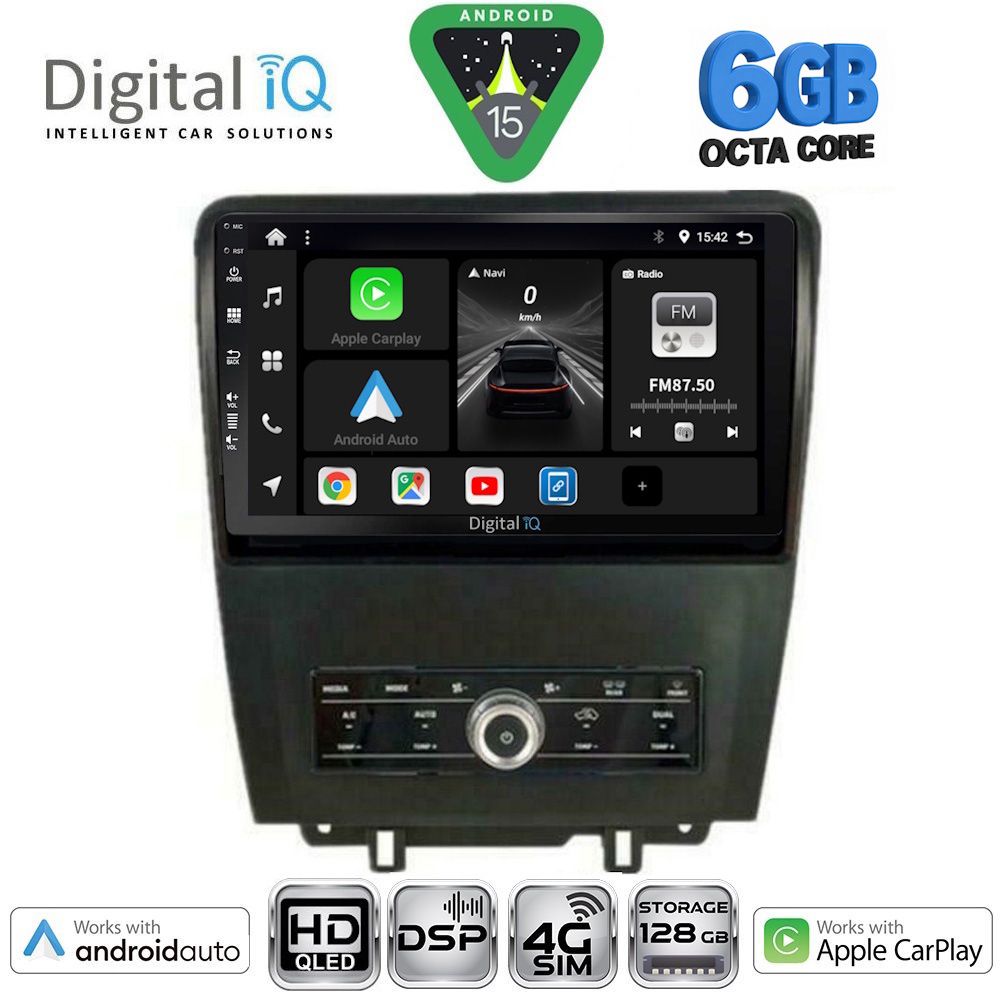 BXF17165-15 DIGITAL IQ BXF 17165_CPAA (9inc) MULTIMEDIA TABLET for FORD MUSTANG mod. 2010-2015 - Image 1