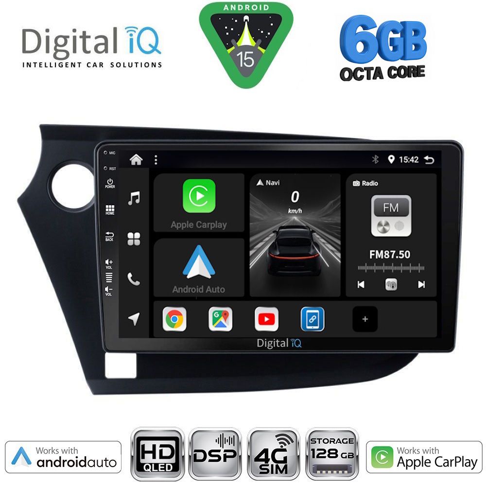 BXF17205-15 DIGITAL IQ BXF 17205_CPAA (9inc) MULTIMEDIA TABLET for HONDA INSIGHT mod. 2009-2014 - Image 1