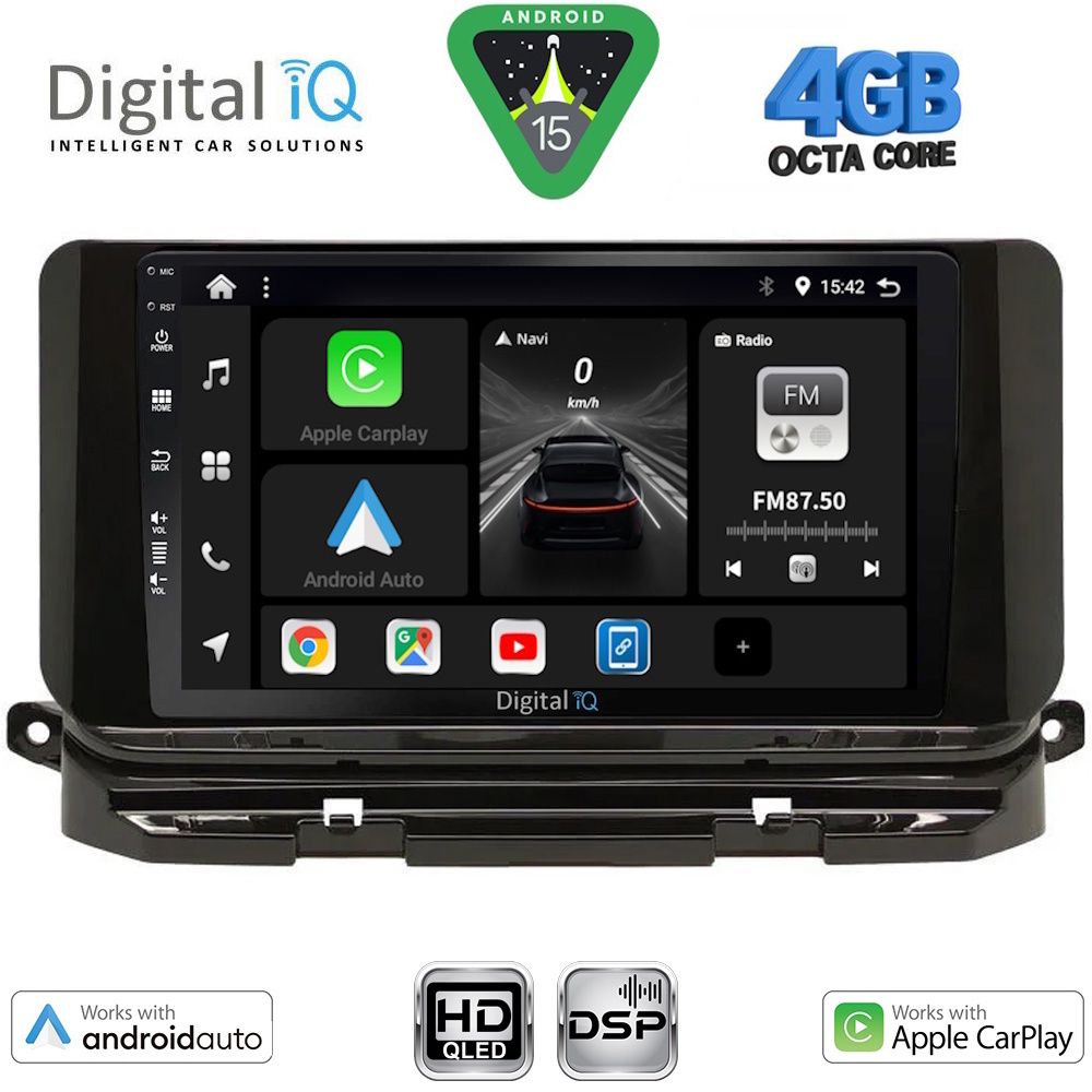 BXF6598_15 DIGITAL IQ BXF 16598_CPAA (10inc) MULTIMEDIA TABLET for SKODA OCTAVIA 8 mod. 2021-2026 - Image 1