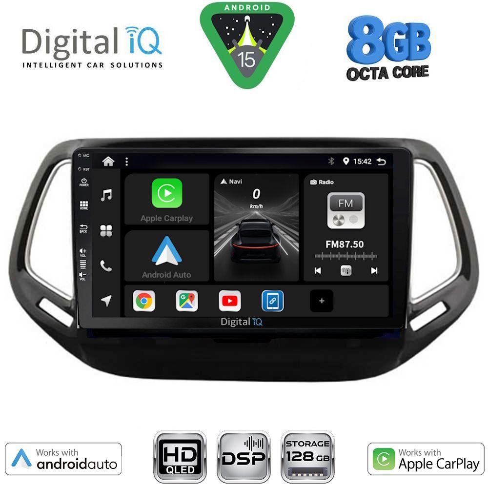 BXF7278_15 DIGITAL IQ BXF 7278_CPAA (10inc) MULTIMEDIA TABLET for JEEP COMPASS mod. 2016-2021 - Image 1
