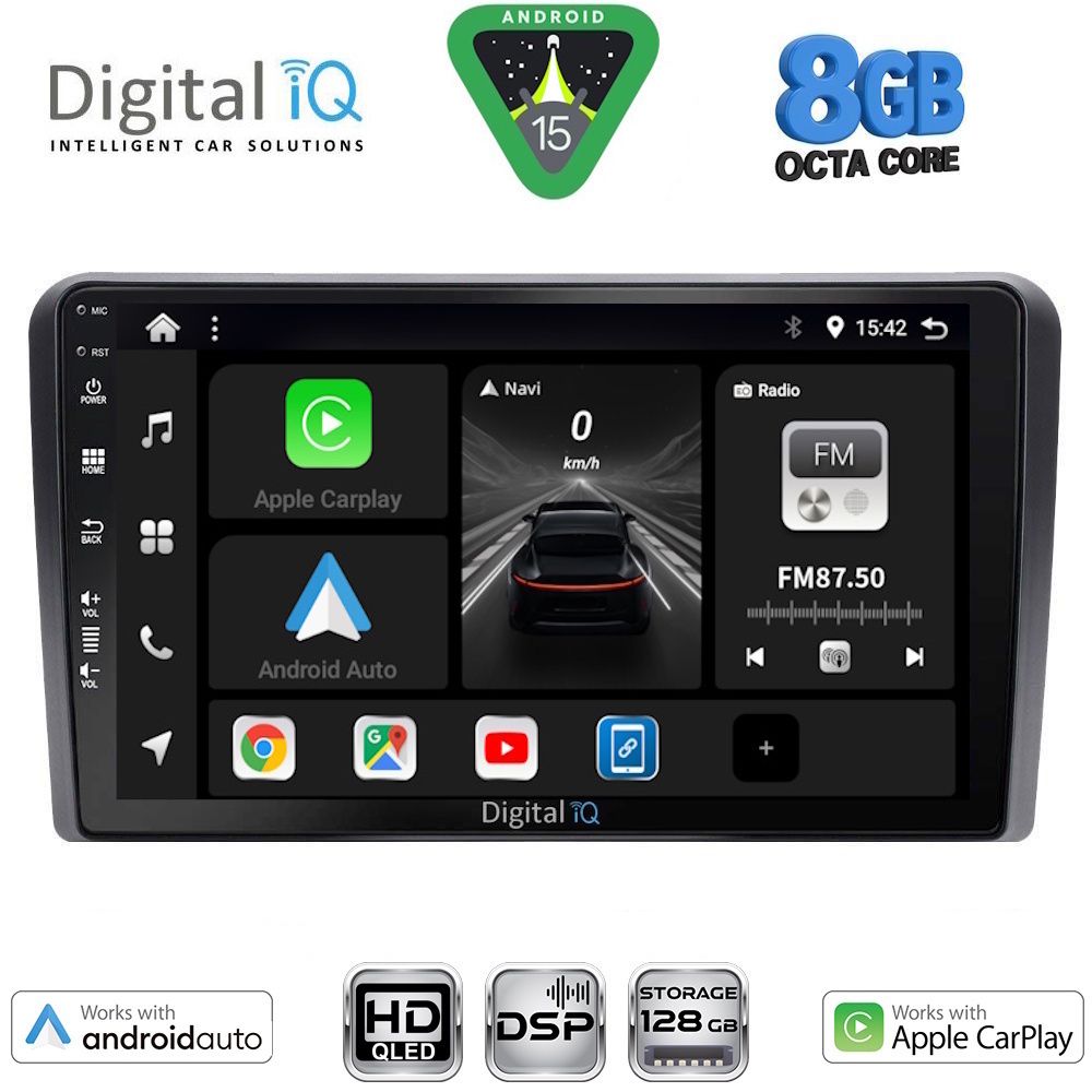 BXF7481_15 DIGITAL IQ BXF 7481BL_CPAA (9inc) MULTIMEDIA TABLET for OPEL ALL mod. 2004-2014 (BLACK) - Image 1