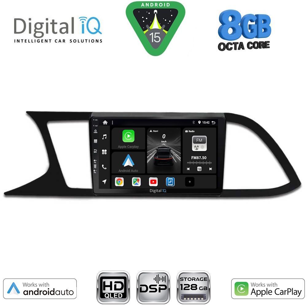 BXF7575_15 DIGITAL IQ BXF 7575_CPAA (9inc) MULTIMEDIA TABLET for SEAT LEON mod. 2012-2021 - Image 1