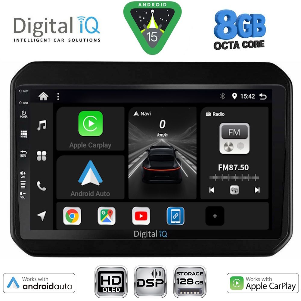 BXF7676_15 DIGITAL IQ BXF 7676_CPAA (9inc) MULTIMEDIA TABLET for SUZUKI IGNIS mod. 2016-2026 - Image 1