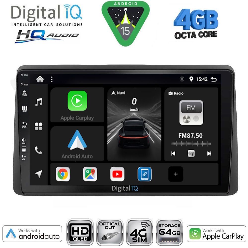 BXK19104-15 DIGITAL IQ BXK 19104_CPAA (10inc) MULTIMEDIA TABLET for DACIA DUSTER mod. 2019-2026 - Image 1