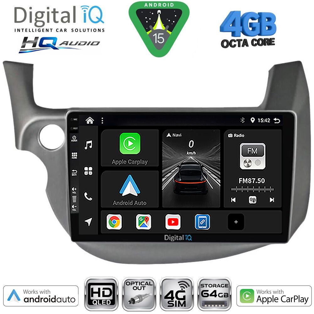 BXK19211_15 DIGITAL IQ BXK 19211_CPAA (10inc) MULTIMEDIA TABLET for HONDA JAZZ mod. 2008-2012 - Image 1