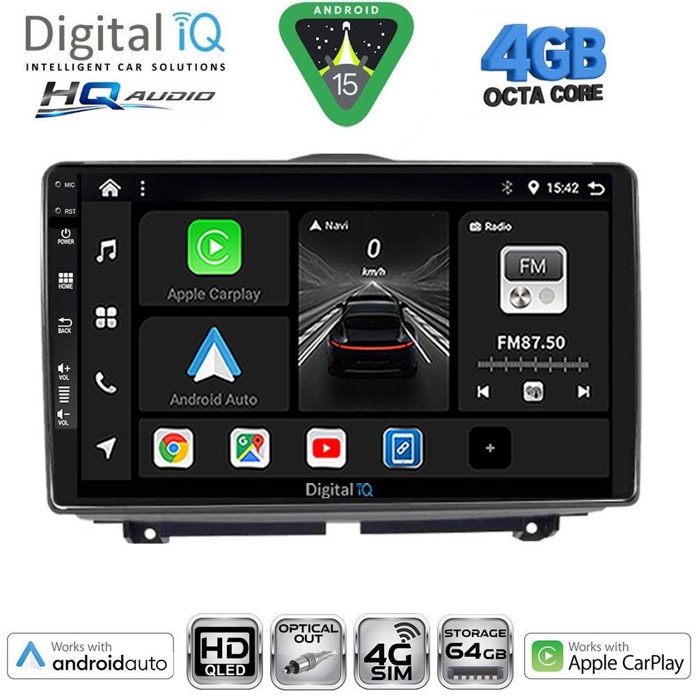 BXK19338-15 DIGITAL IQ BXK 19338_CPAA (9inc) MULTIMEDIA TABLET for LADA GRANTA mod. 2012-2026 - Image 1