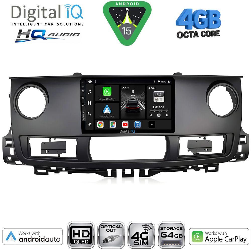 BXK19554_15 DIGITAL IQ BXK 19554_CPAA (9inc) MULTIMEDIA TABLET for RENAULT MASTER mod. 2003-2010 - Image 1
