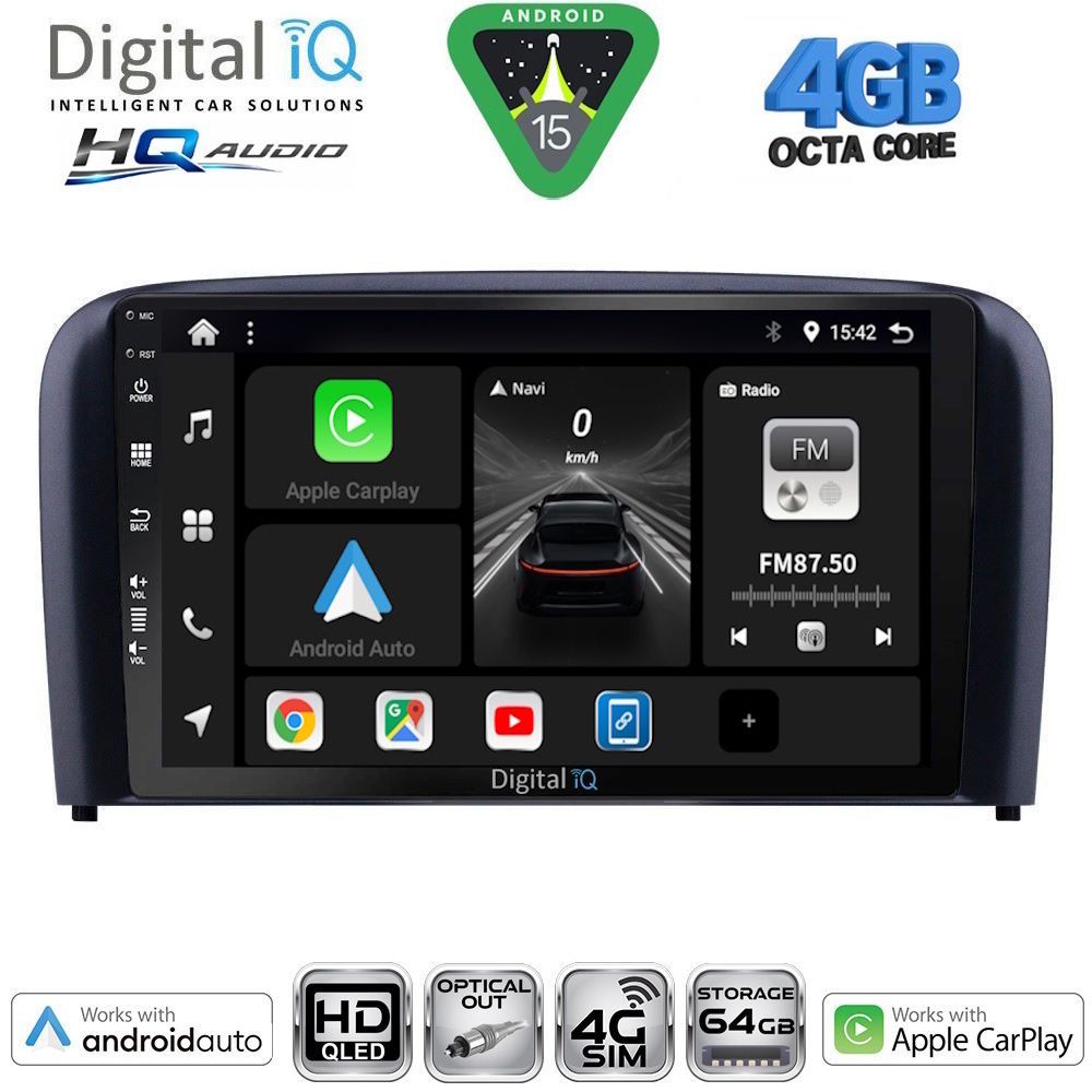 BXK19786-15 DIGITAL IQ BXK 19786_CPAA (9inc) MULTIMEDIA TABLET for VOLVO S80 mod. 1998-2006 - Image 1