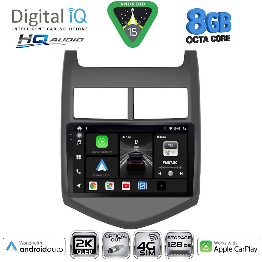 BXK20074_15_ DIGITAL IQ BXK 20074_CPAA (9inc) MULTIMEDIA TABLET for CHEVROLET AVEO mod. 2011-2014 - Image 1