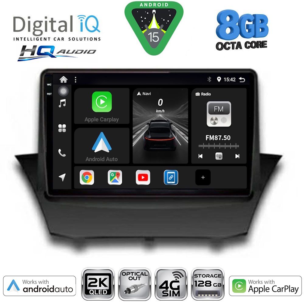 BXK20154_15 DIGITAL IQ BXK 20154A_CPAA (9inc) MULTIMEDIA TABLET for FORD FIESTA mod. 2008-2017 - Image 1