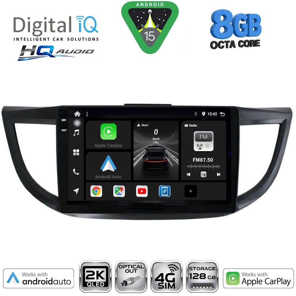 BXK20198_15 DIGITAL IQ BXK 20198_CPAA (10inc) MULTIMEDIA TABLET for HONDA CRV mod. 2013-2017 - Image 1