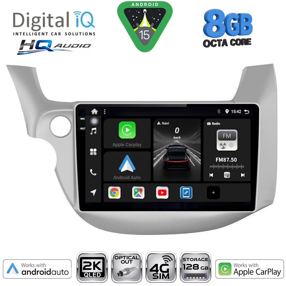 BXK20211_15 DIGITAL IQ BXK 20211_CPAA (10inc) MULTIMEDIA TABLET for HONDA JAZZ mod. 2008-2012 - Image 1