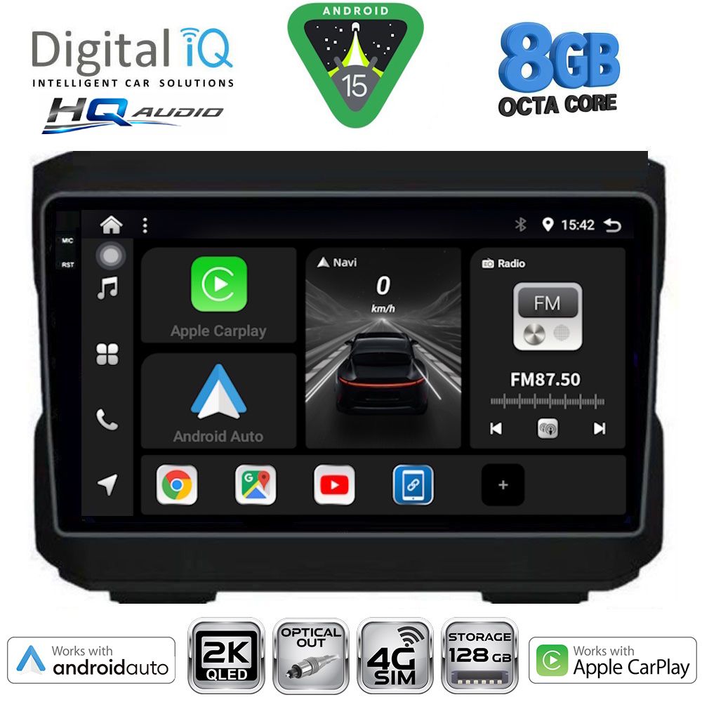 BXK20272_15 DIGITAL IQ BXK 20272_CPAA (10inc) MULTIMEDIA TABLET for JEEP mod. 2007-2014 - DODGE mod. 2007-2014 - Image 1