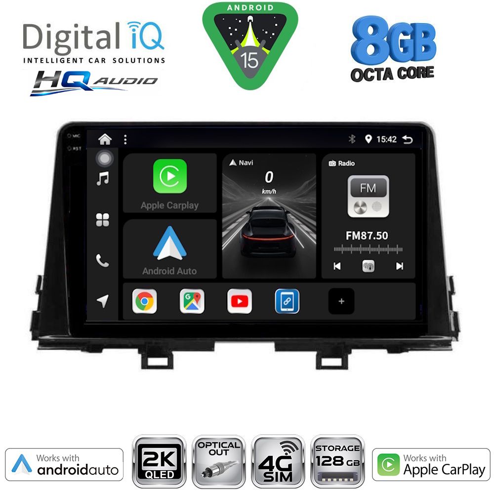 BXK20309_15 DIGITAL IQ BXK 20309_CPAA (9inc) MULTIMEDIA TABLET for KIA PICANTO mod. 2017-2021 - Image 1