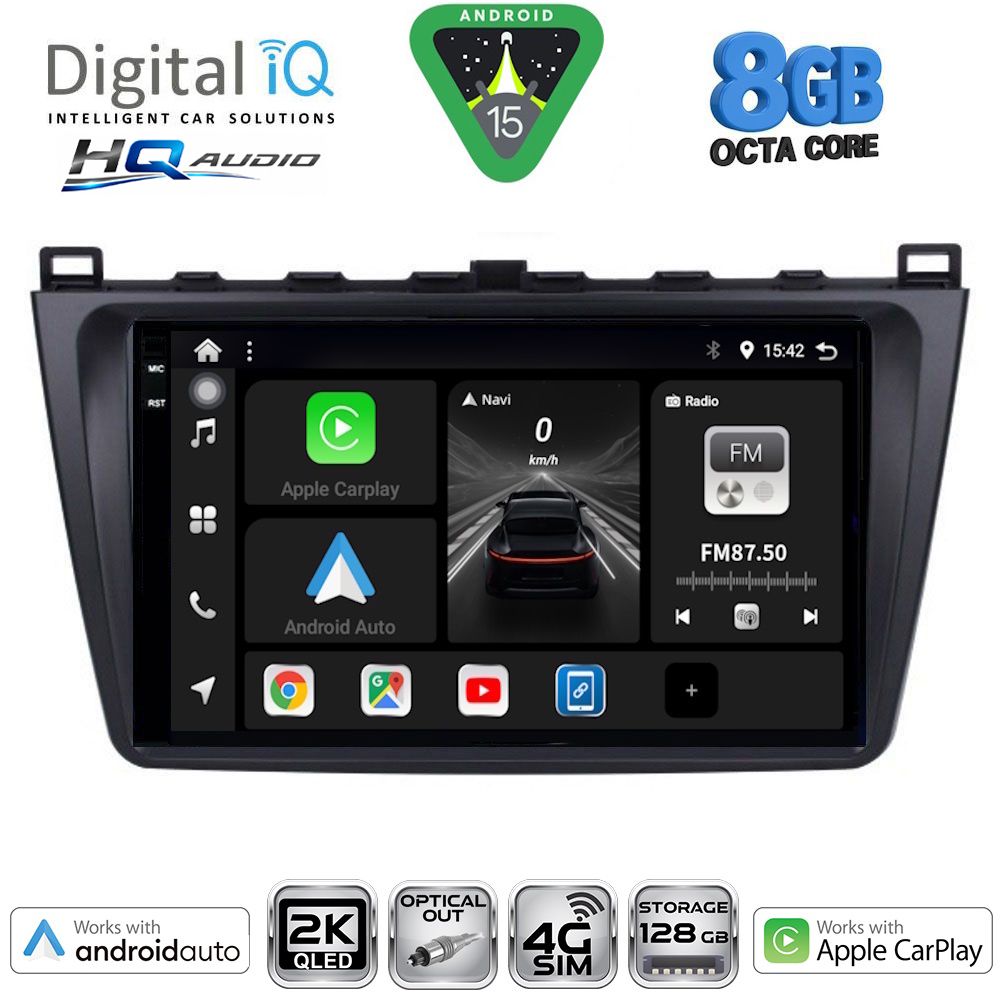 BXK20377_15 DIGITAL IQ BXK 20377_CPAA (9inc) MULTIMEDIA TABLET for MAZDA 6 mod. 2008-2012 - Image 1