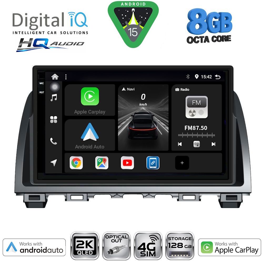 BXK20378_15 DIGITAL IQ BXK 20378_CPAA (9inc) MULTIMEDIA TABLET for MAZDA 6 mod. 2012-2017 - Image 1