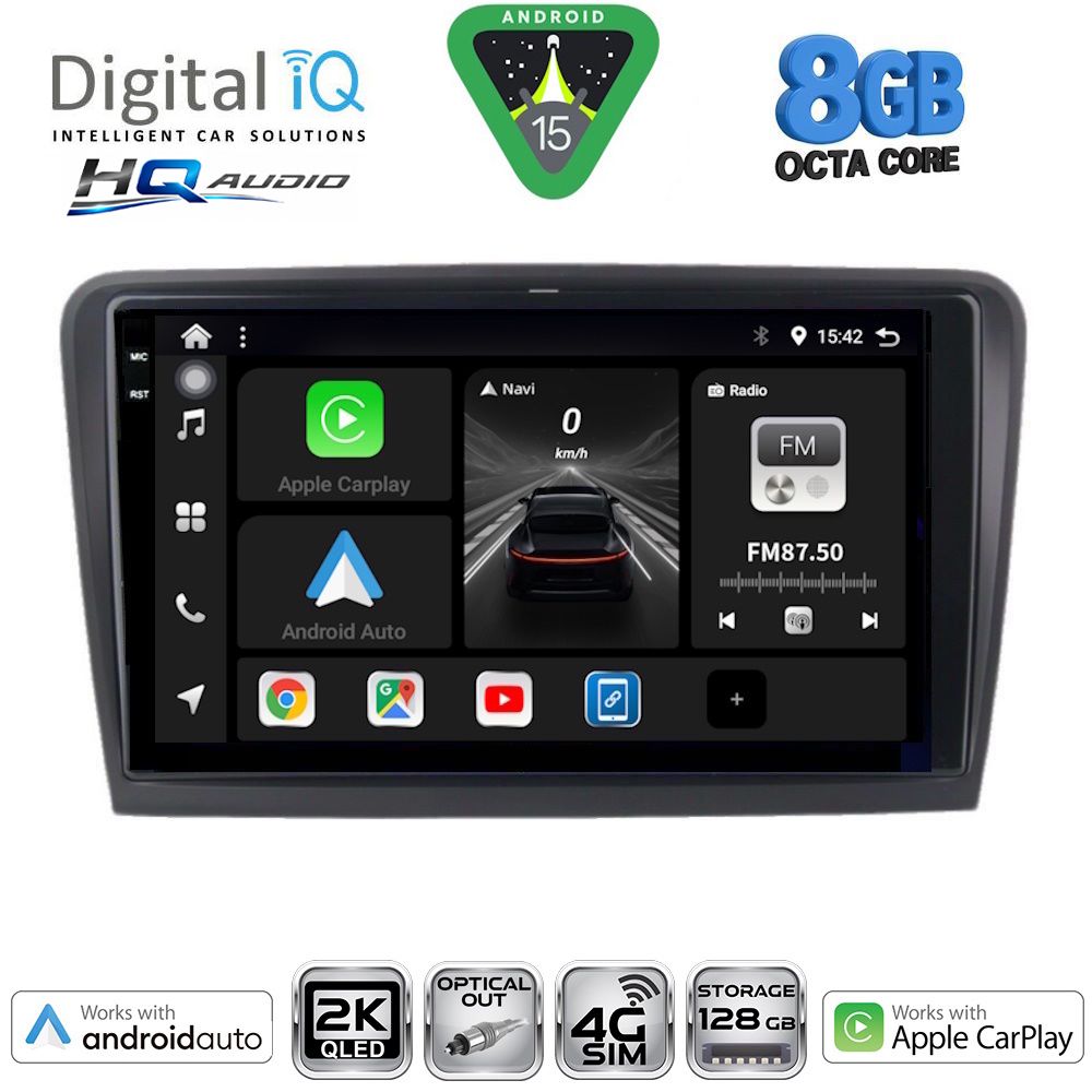 BXK20601_15 DIGITAL IQ BXK 20601_CPAA (9inc) MULTIMEDIA TABLET for SKODA RAPID mod. 2012-2023 - Image 1