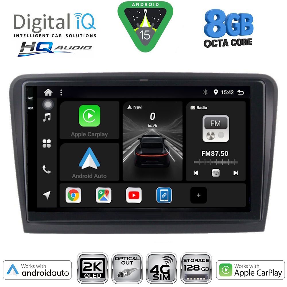 BXK20604_15 DIGITAL IQ BXK 20604B_CPAA (10inc) MULTIMEDIA TABLET for SKODA SUPERB mod. 2008-2015 - Image 1
