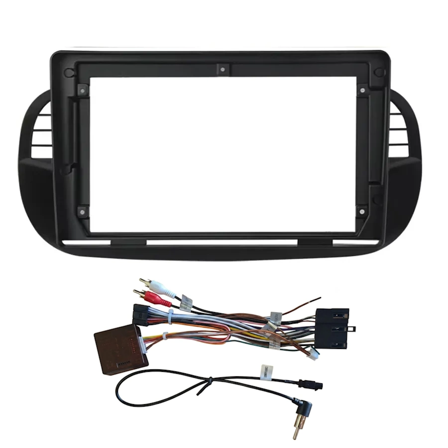 CR130BL DIQ CR130BL (FRAME 9" BLACK for FIAT 500 mod. 2007-2015) - Image 1