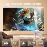 TOPLEO TP350 NTV PORTABLE 1080P LED 650 ANSI SMART PROJECTOR - Image 8