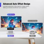 TOPLEO HY450 PORTABLE 1080P LED 900 ANSI SMART PROJECTOR - Image 7