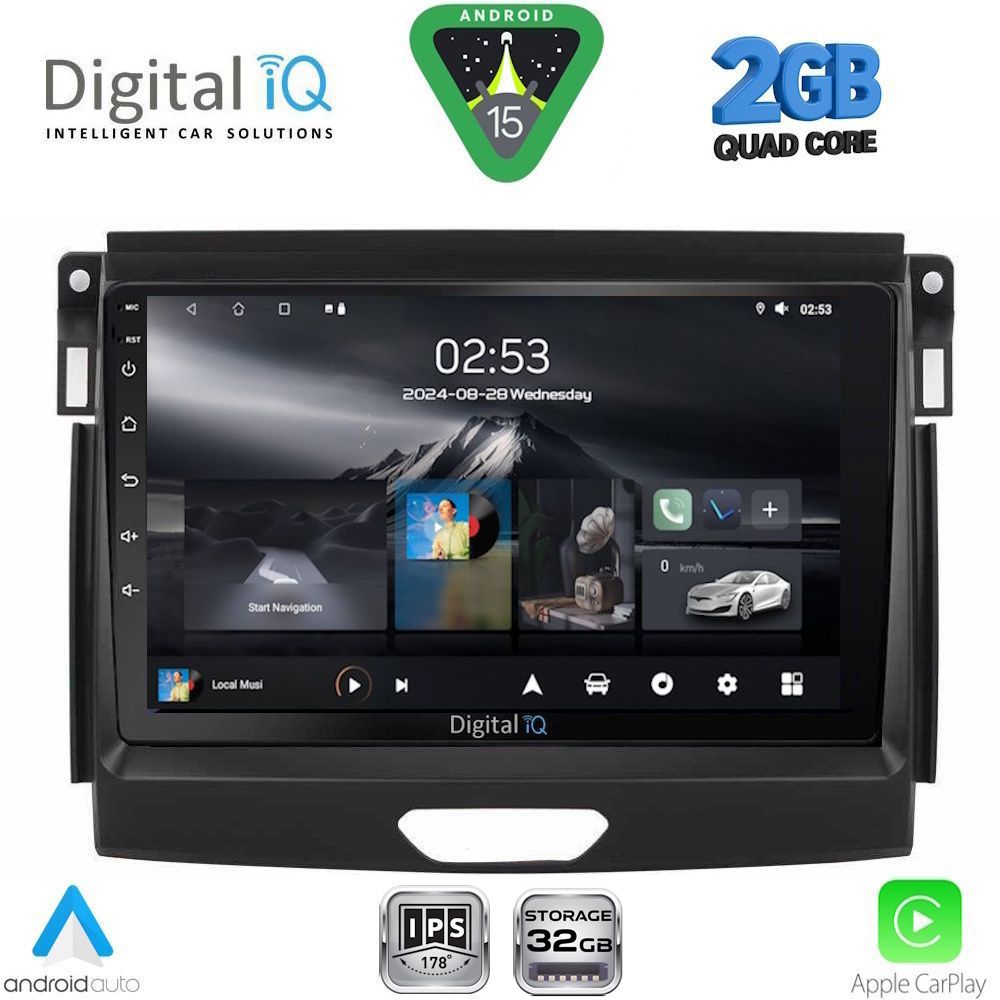 RSD1172B_15 DIGITAL IQ RSD 1172A_CPA (9inc) MULTIMEDIA TABLET for FORD RANGER mod. 2015-2018 - Image 1