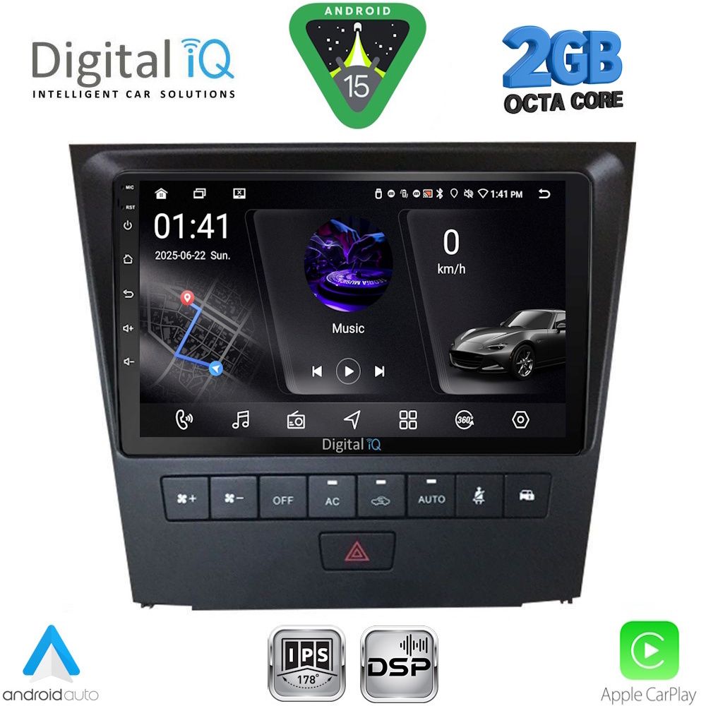 RSF4341_15 DIGITAL IQ RSF 4341_CPA (9inc) MULTIMEDIA TABLET for LEXUS GS mod. 2004-2011 - Image 1