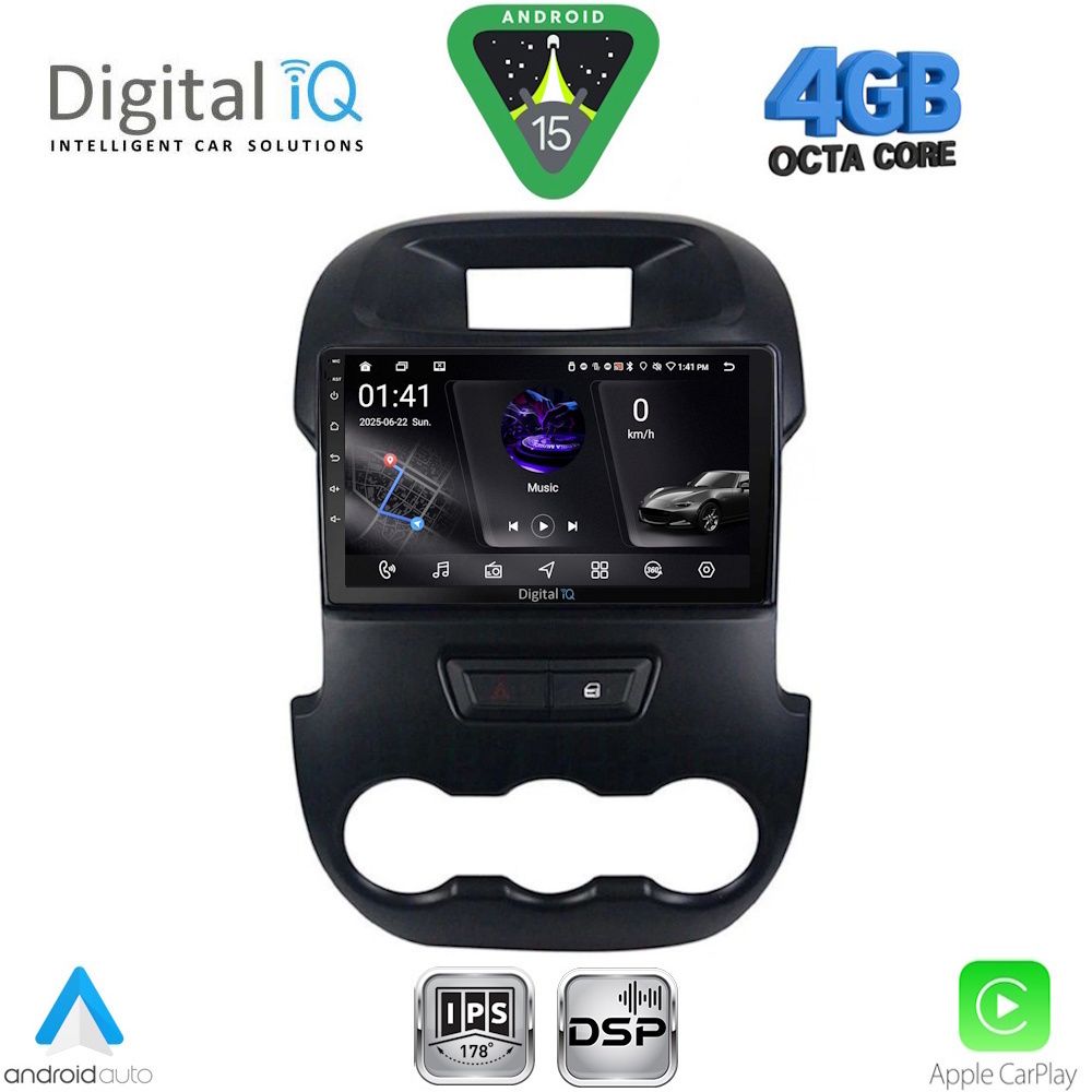 RSG6171_15 DIGITAL IQ RSG 6171_CPA (9inc) MULTIMEDIA TABLET for FORD RANGER mod. 2011-2015 - Image 1
