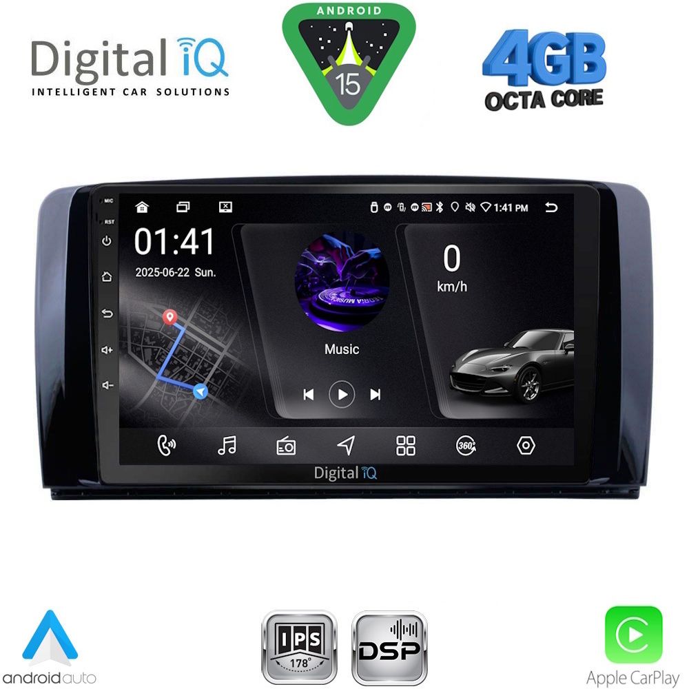 RSG6422_15 DIGITAL IQ RSG 6422_CPA (9inc) MULTIMEDIA TABLET for MERCEDES R (W251) mod. 2006-2015 - Image 1