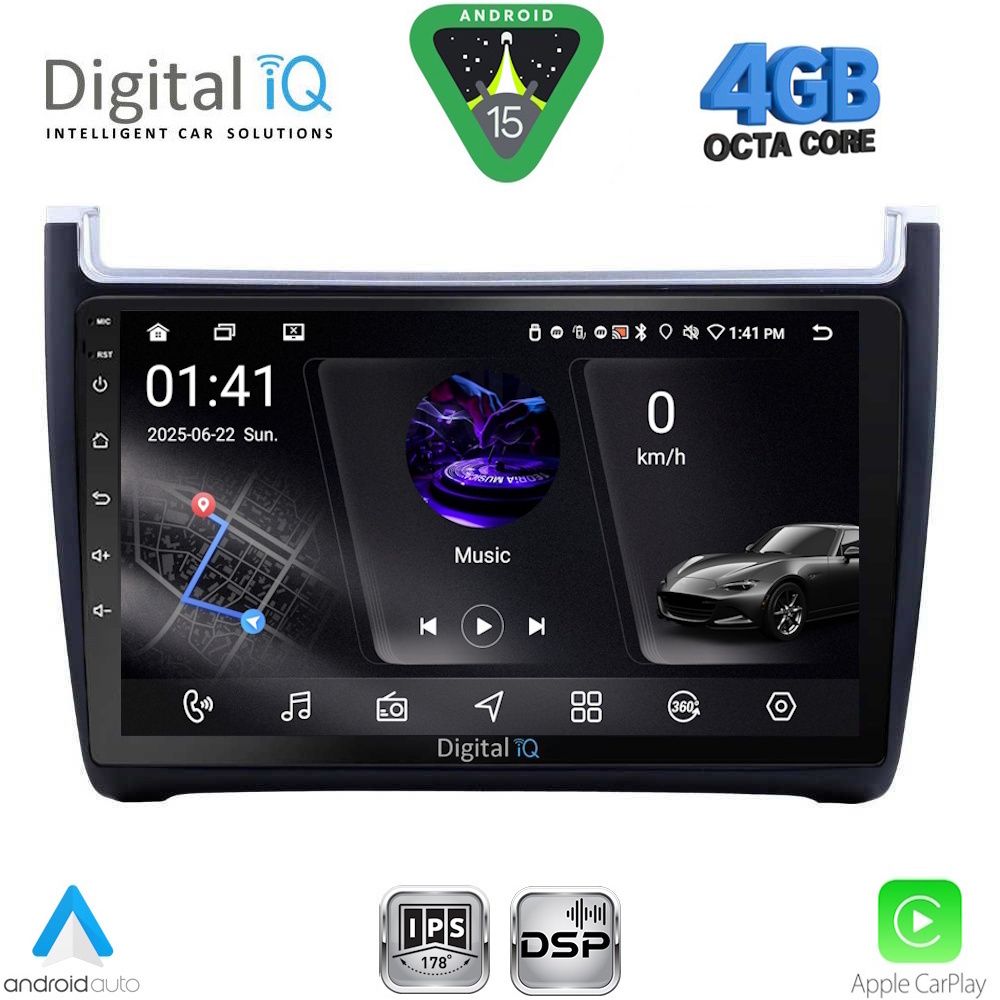 RSG6757_15 DIGITAL IQ RSG 6757_CPA (9inc) MULTIMEDIA TABLET for VW POLO mod. 2014-2017 - Image 1