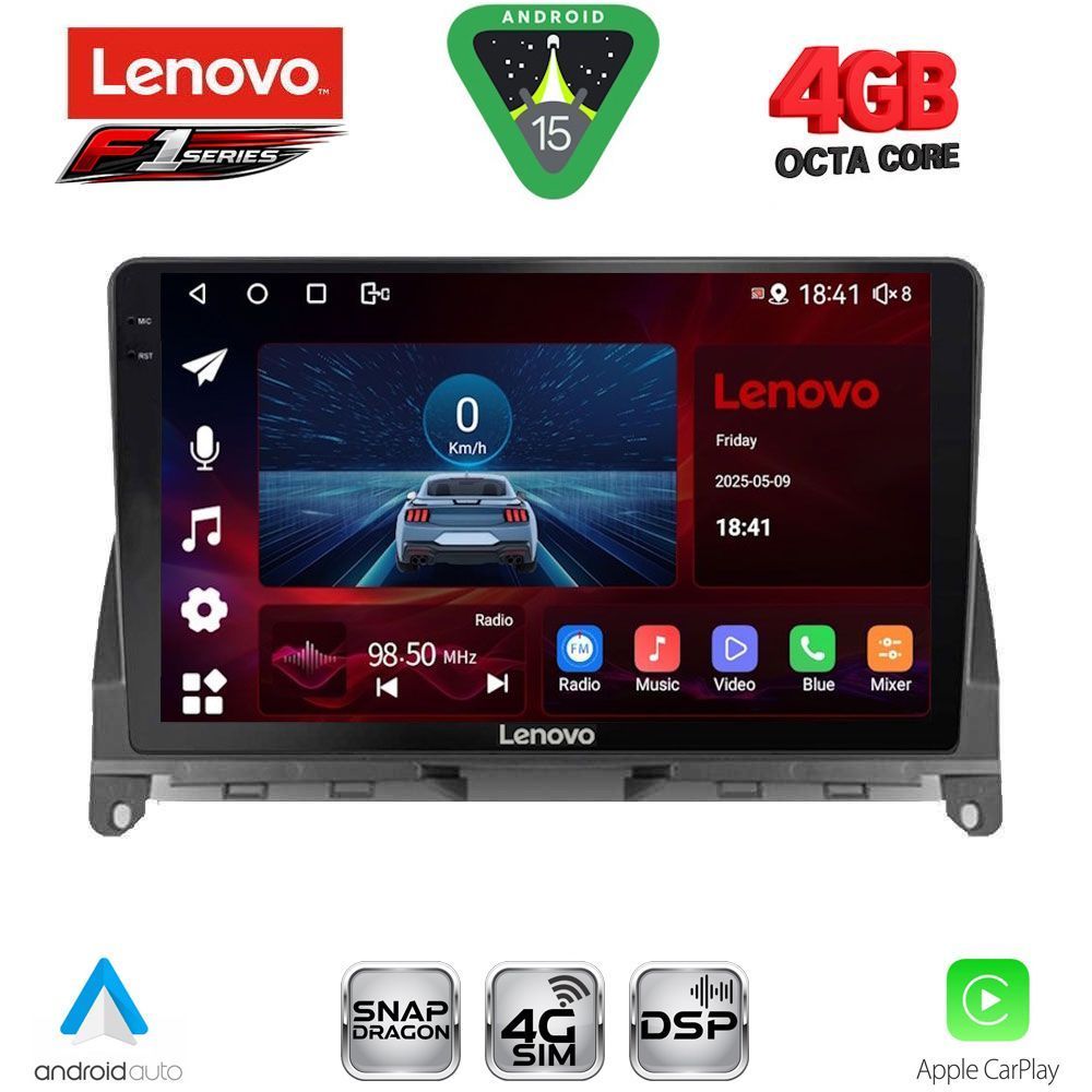 SSQ9405_15 LENOVO SSQ 9405_CPA (9inc) MULTIMEDIA TABLET for MERCEDES C (W204) mod. 2007-2011 - Image 1