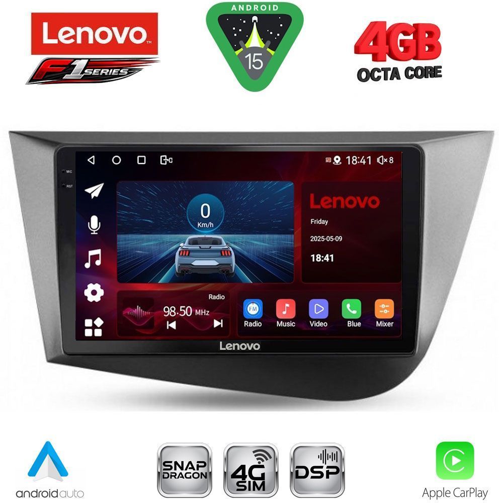 SSQ9574_15 LENOVO SSQ 9574_CPA (9inc) MULTIMEDIA TABLET for SEAT LEON mod. 2005-2012 - Image 1