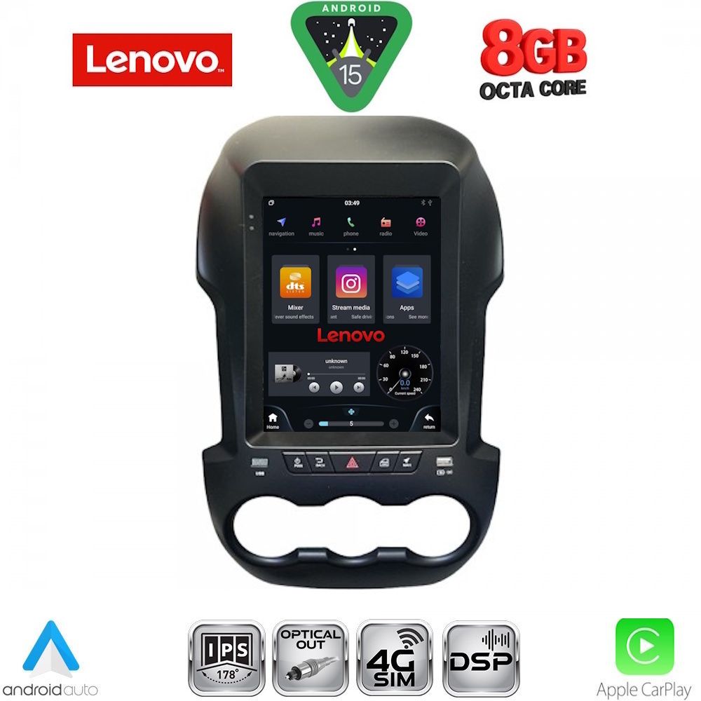 SSW10971-15 LENOVO SSW 10971_CPA TESLA STYLE for FORD RANGER mod. 2011-2015 - Image 1